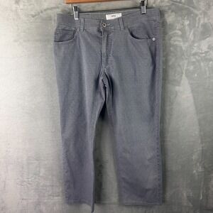 Brax Cooper Pants Mens 33 Gray Regular Fit Lightweight Casual Stretch
